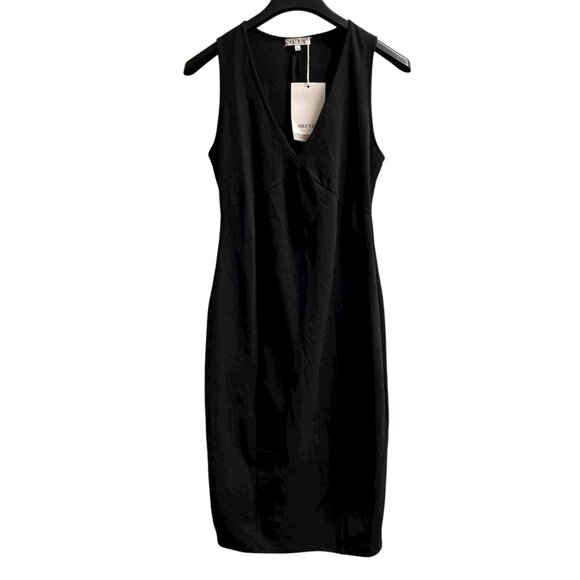 Brende Dress Womens S Black Sleeveless Midi Babydoll Timeless Elegance Classic - Picture 1 of 11